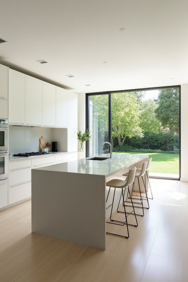 radiant minimalist kitchen design
