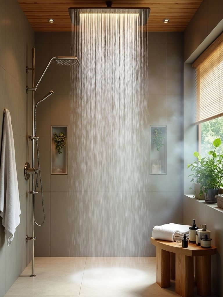 rainfall shower spa experience
