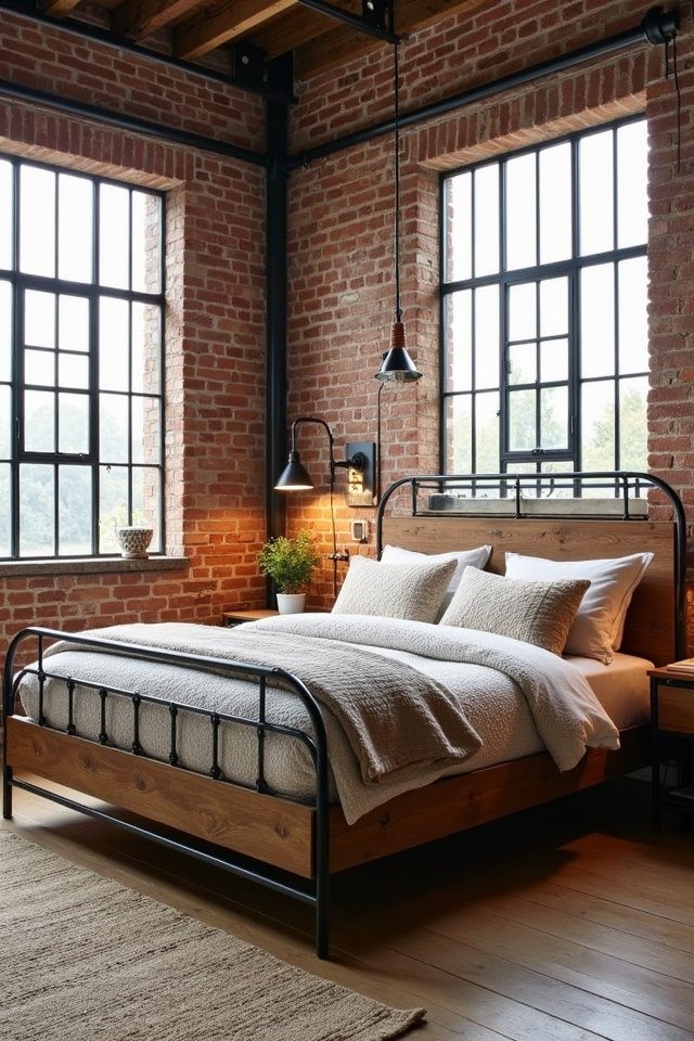 raw elegance in bedrooms