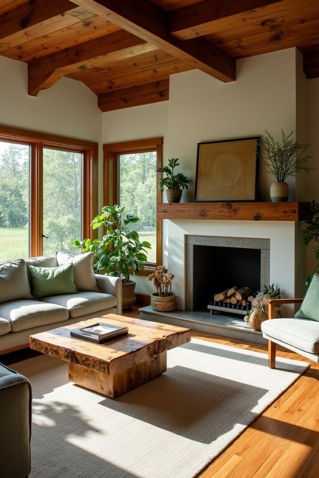 reclaimed wood for warmth