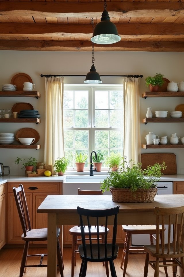 reclaimed wood kitchen charm