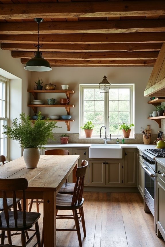 reclaimed wood kitchen warmth