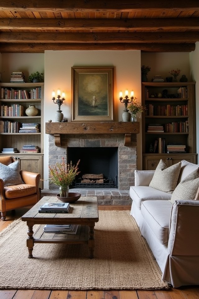 reclaimed wood living room transformation
