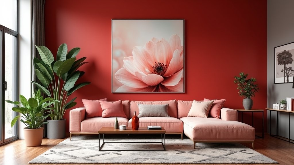 red floral decor ideas