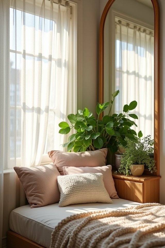 reflective surfaces brighten spaces