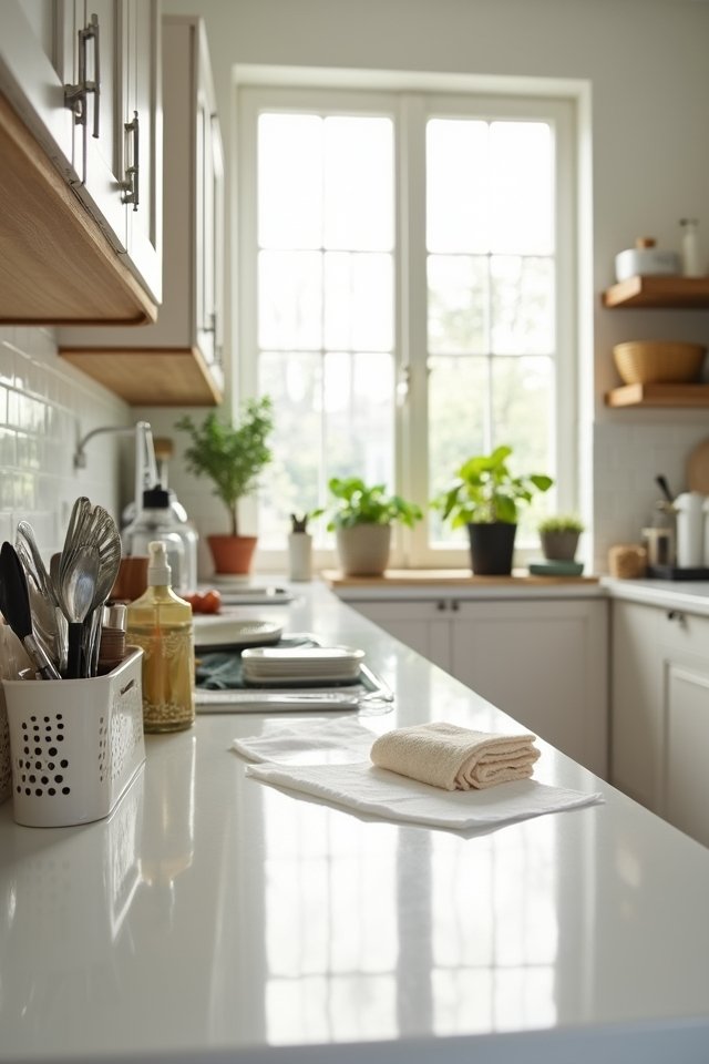 regular kitchen cleaning routines