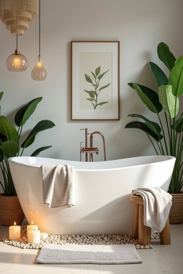 relaxation oasis in bathroom