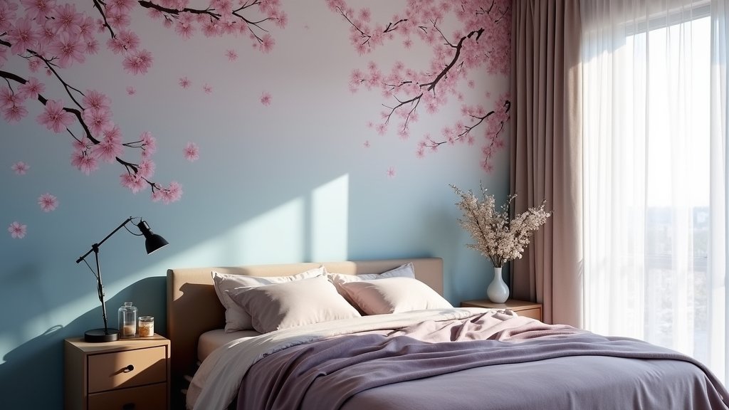 relaxing bedroom wall art