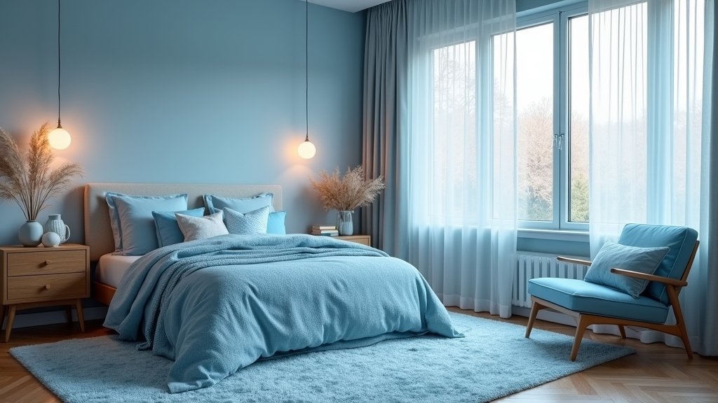 relaxing blue bedroom inspiration