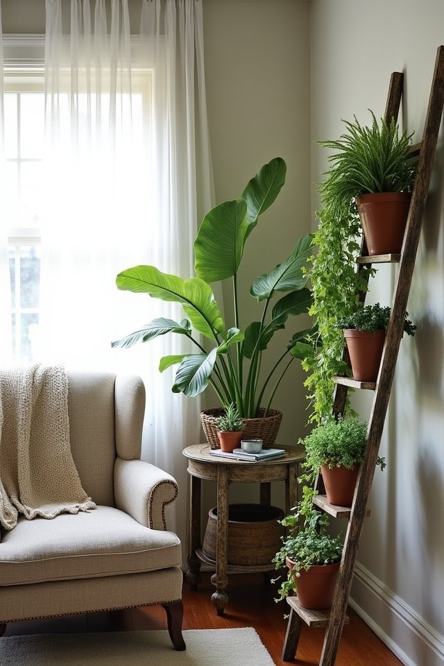 repurpose furniture for plants
