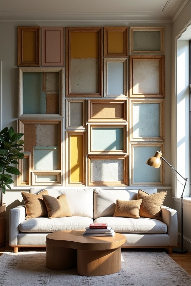 repurposed frames for decor