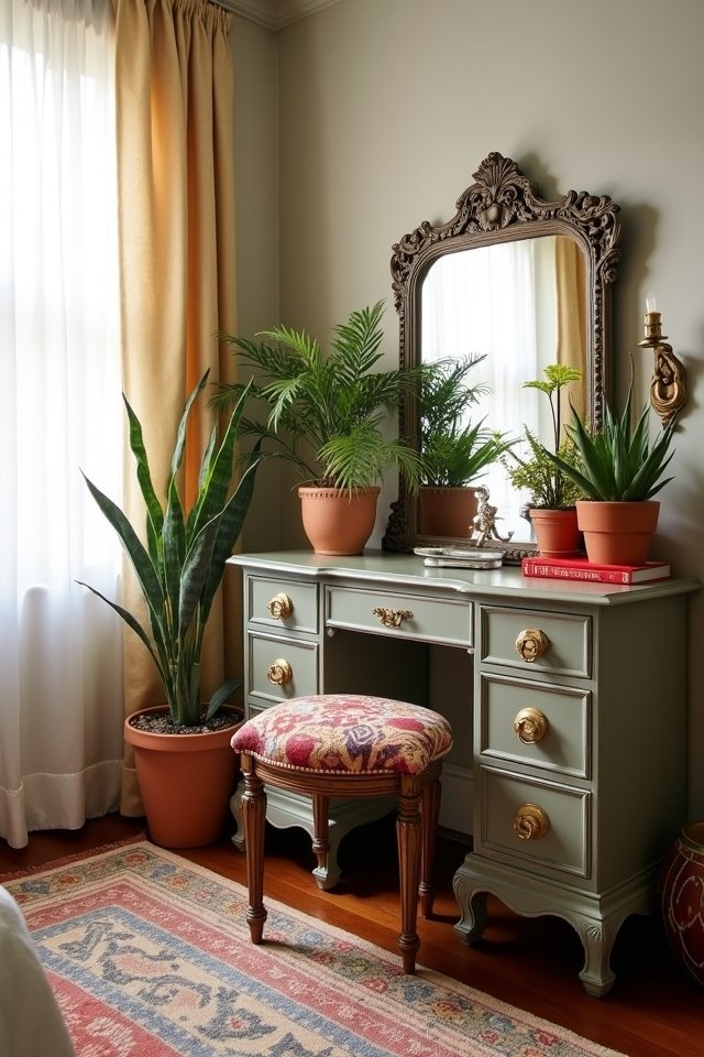 repurposed furniture vanity transformation