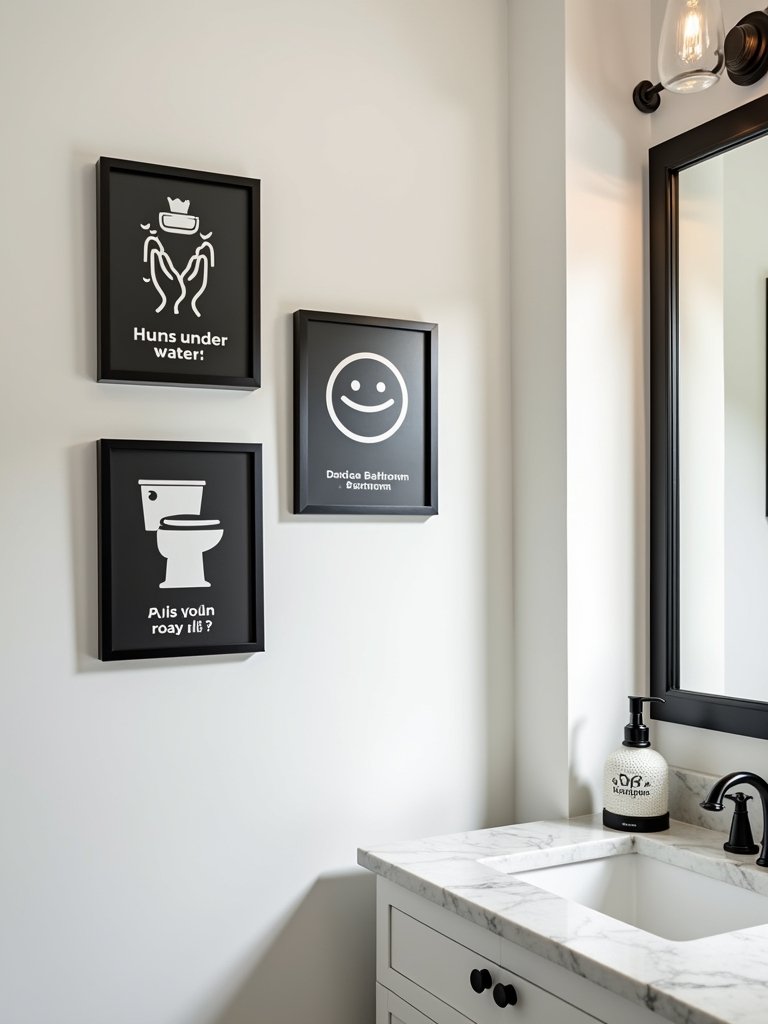 restroom fun and cleanliness