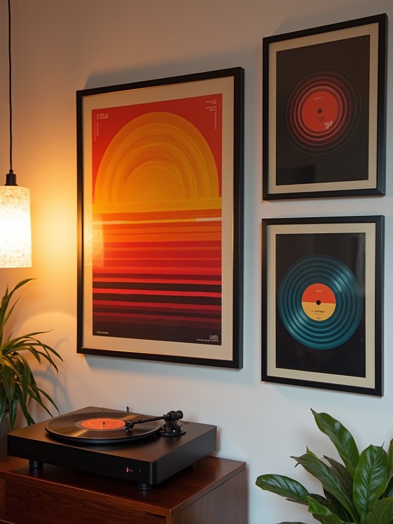 retro music prints collection
