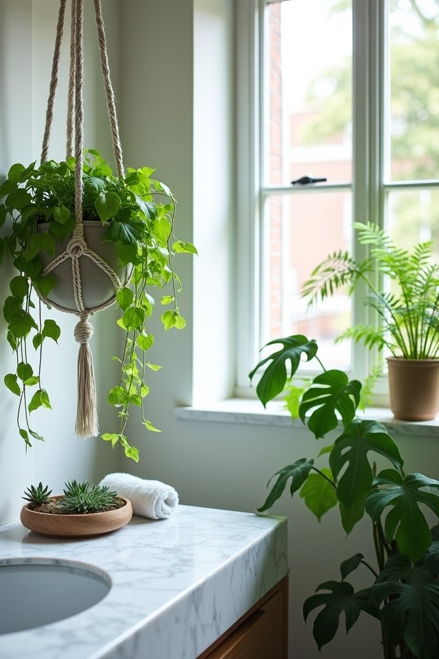 revitalize your bathroom with plants