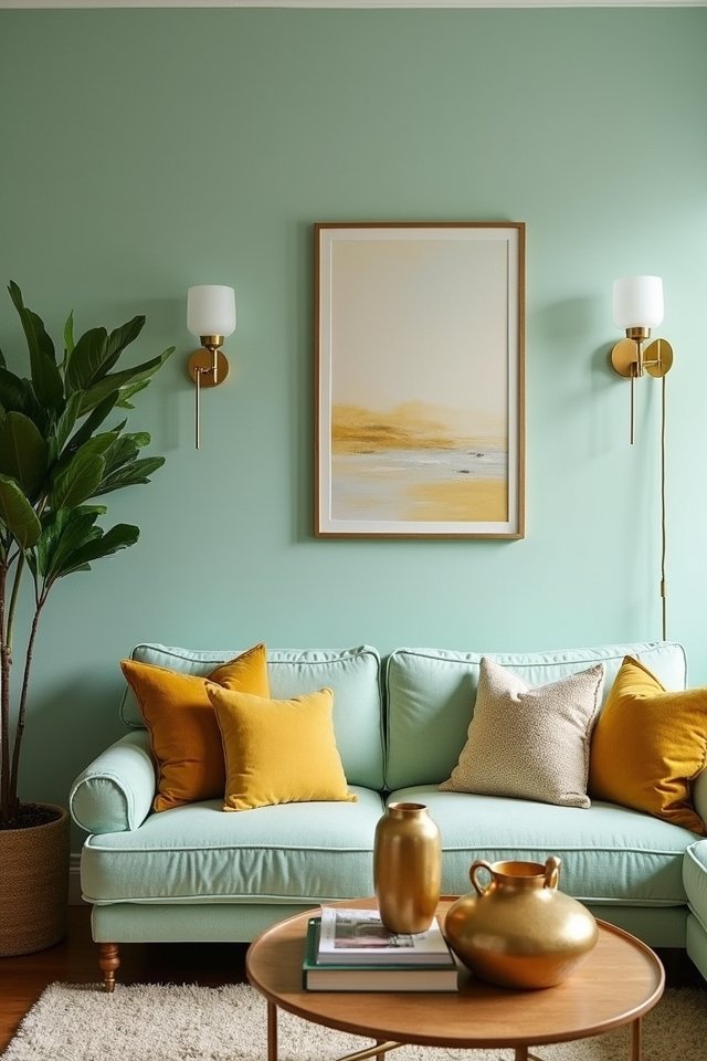 revitalizing mint and gold