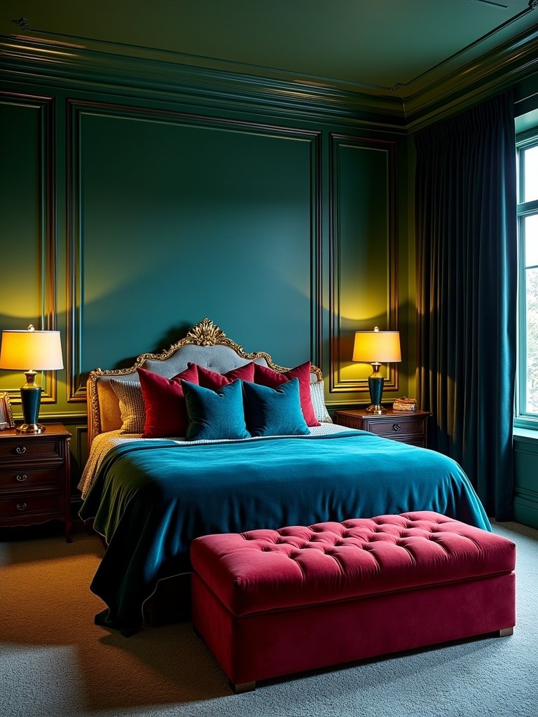 rich jewel tone decor