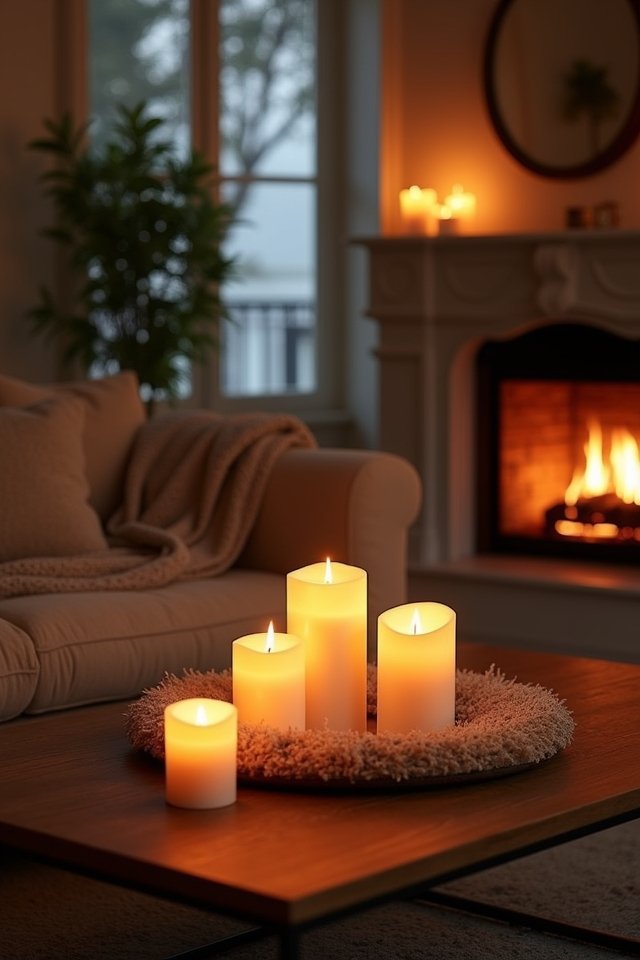 romantic candlelit home atmosphere