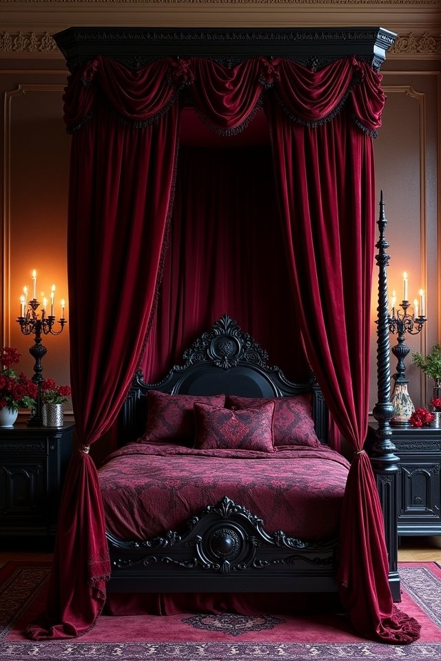 romantic canopy bed retreat