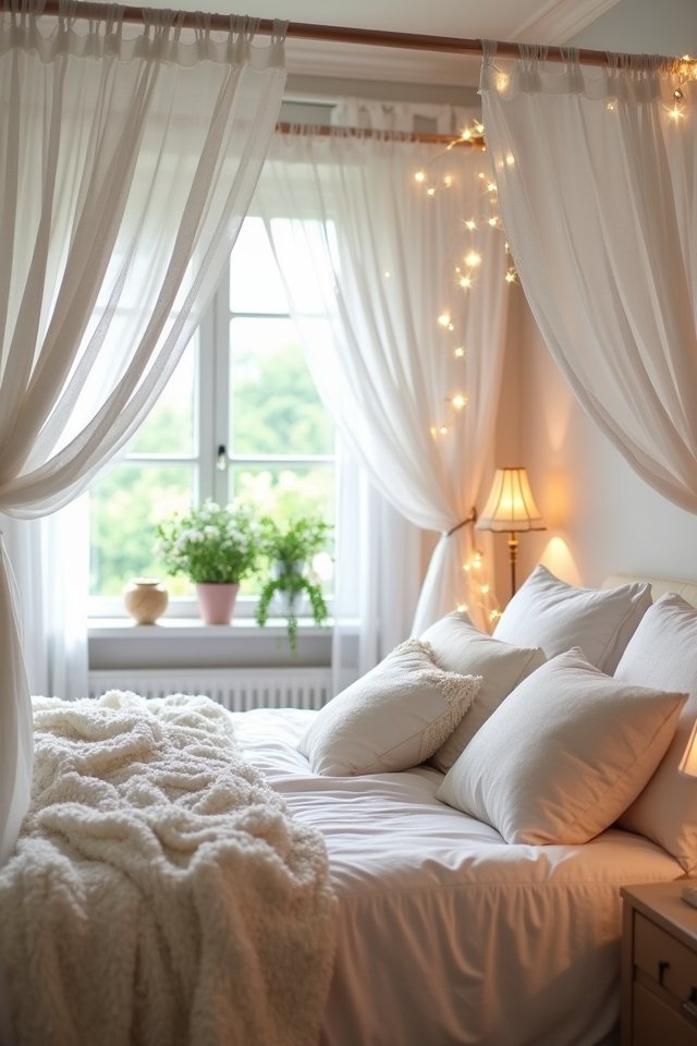 romantic canopy bed styling