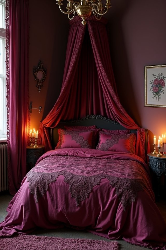 romantic lace bedroom accents