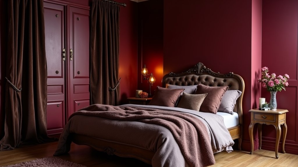 romantic moody bedroom colors