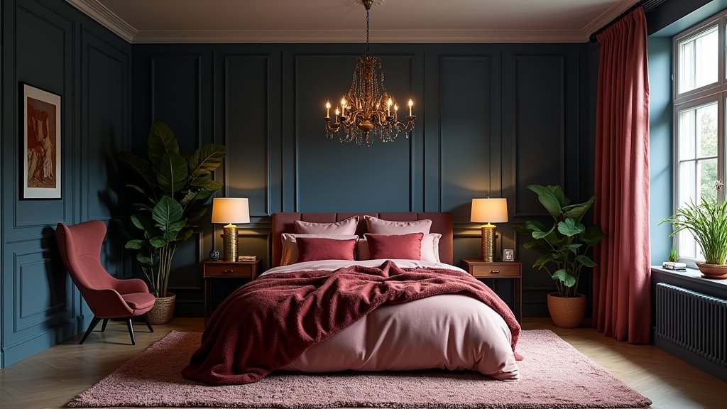 romantic moody bedroom colors