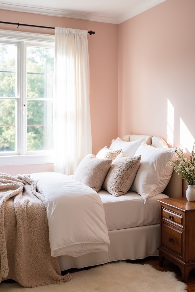 romantic soothing blush pink