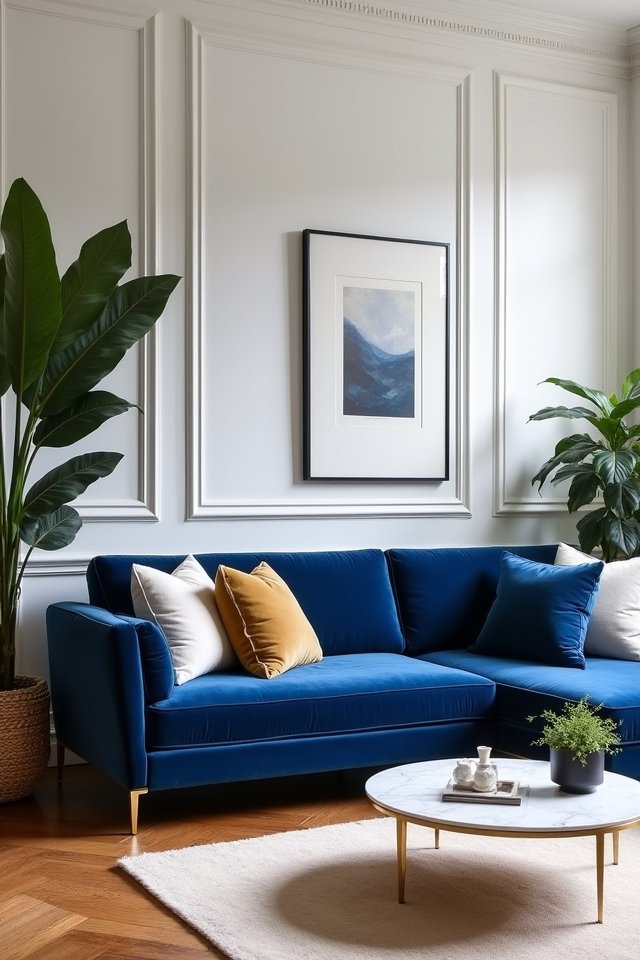 royal blue velvet elegance