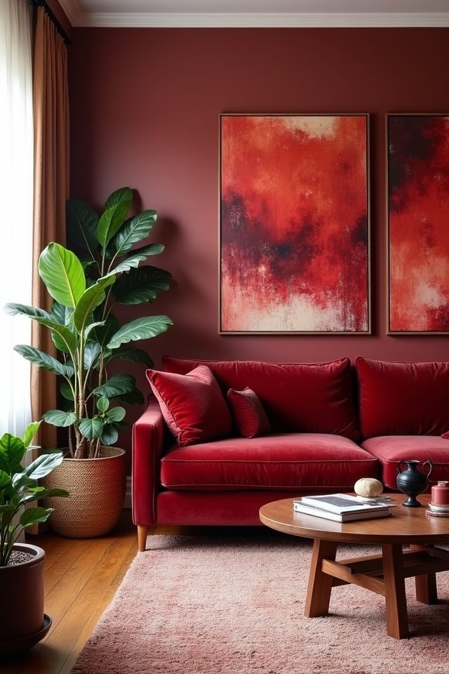 ruby red wall art