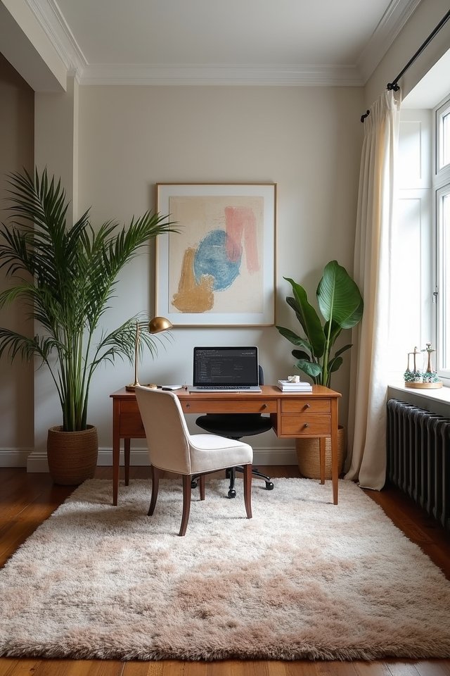rugs define productive spaces