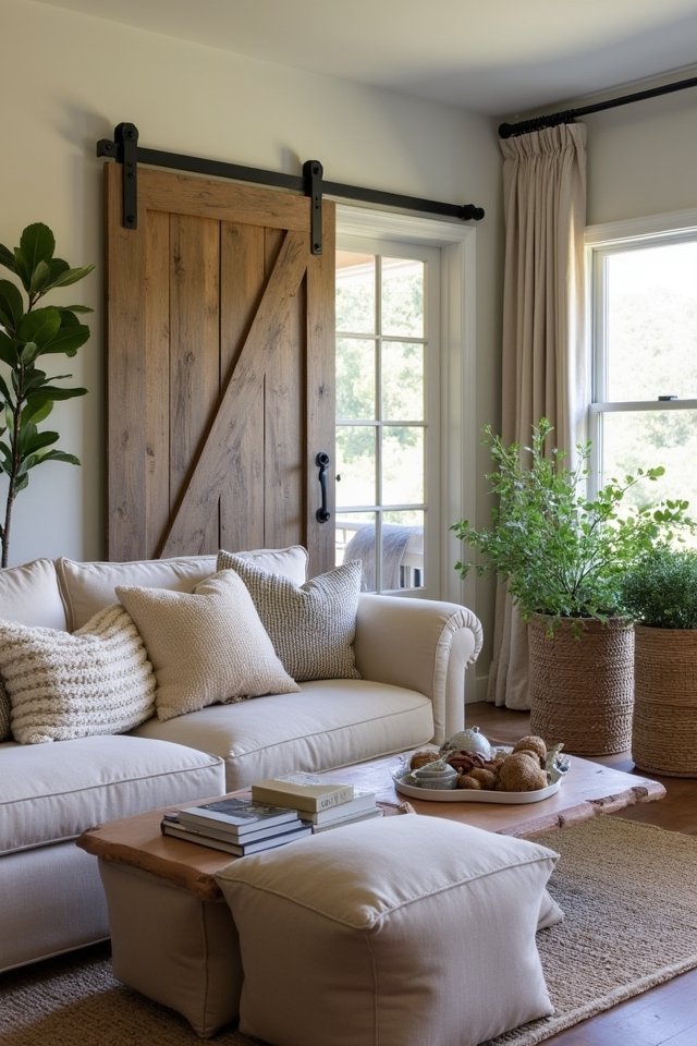 rustic barn door elegance