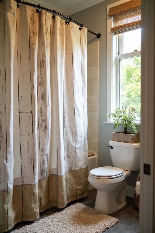 rustic bathroom wood design