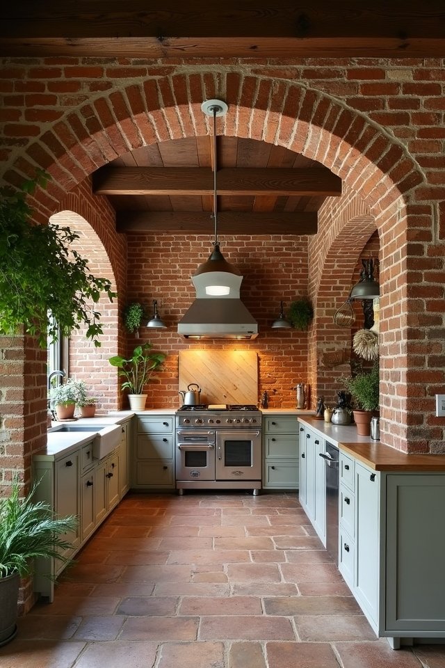 rustic brick archway elegance