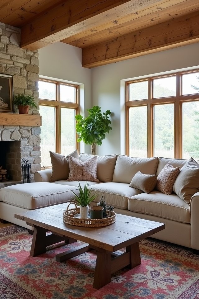 rustic charm and warmth