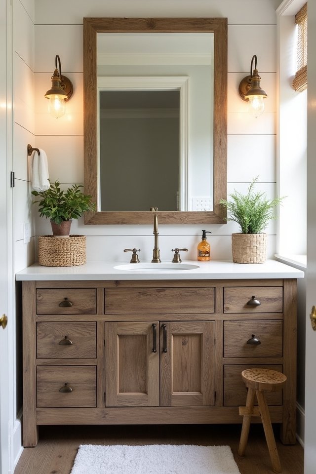 rustic charm bathroom transformation
