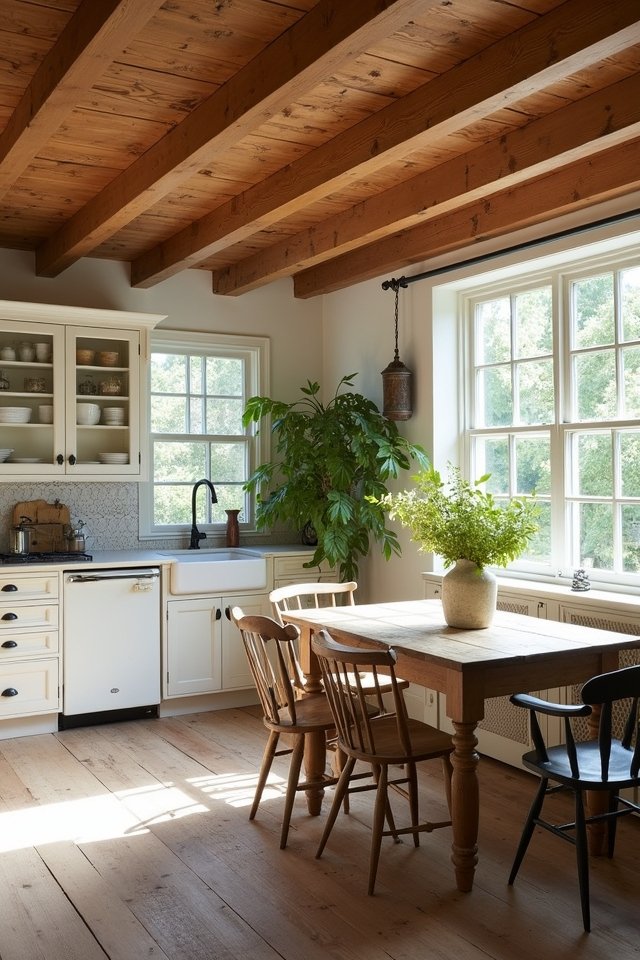 rustic charm enhances warmth