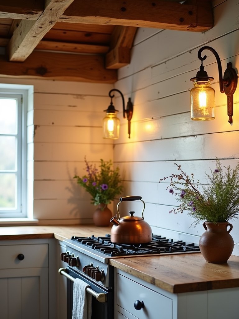 rustic charm kitchen lighting