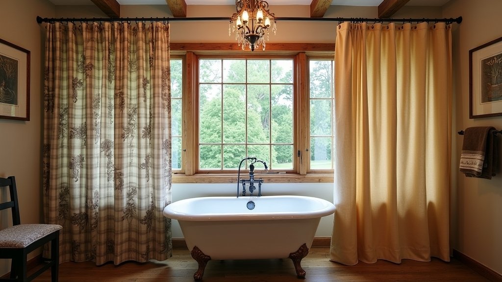 rustic charm shower curtains