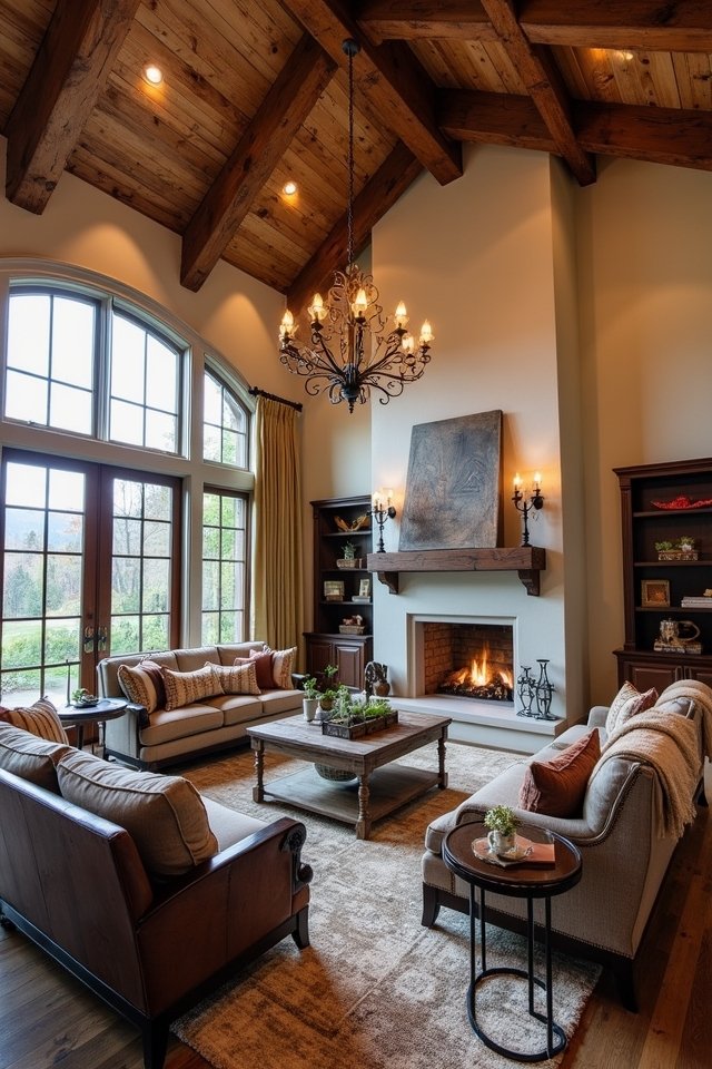 rustic charm with beams