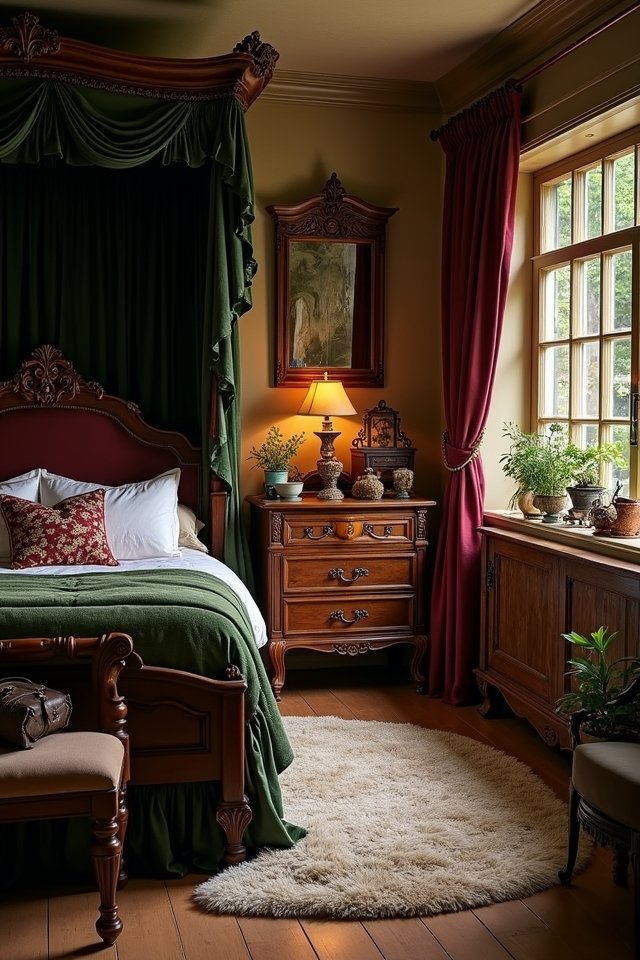 rustic charm with dark wood