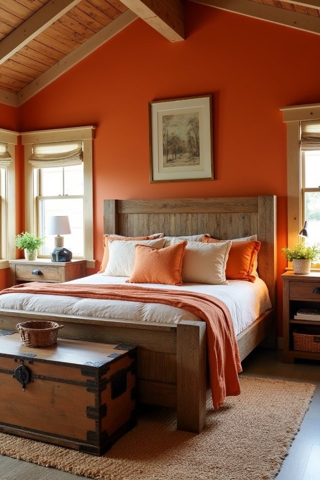 rustic charm with orange