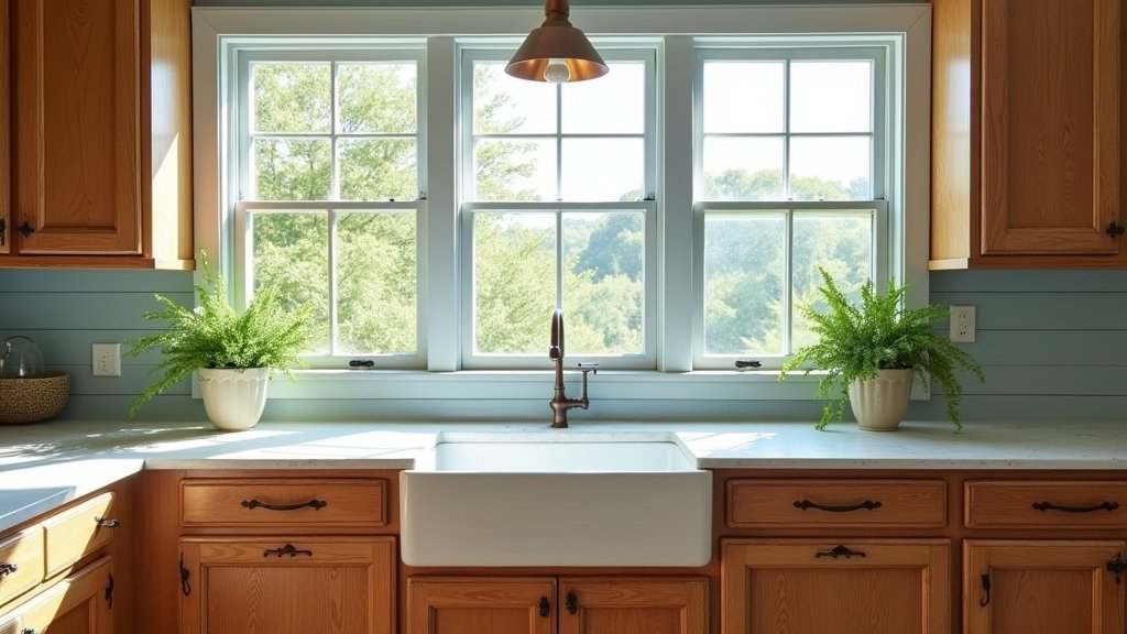 rustic coastal wood cabinets