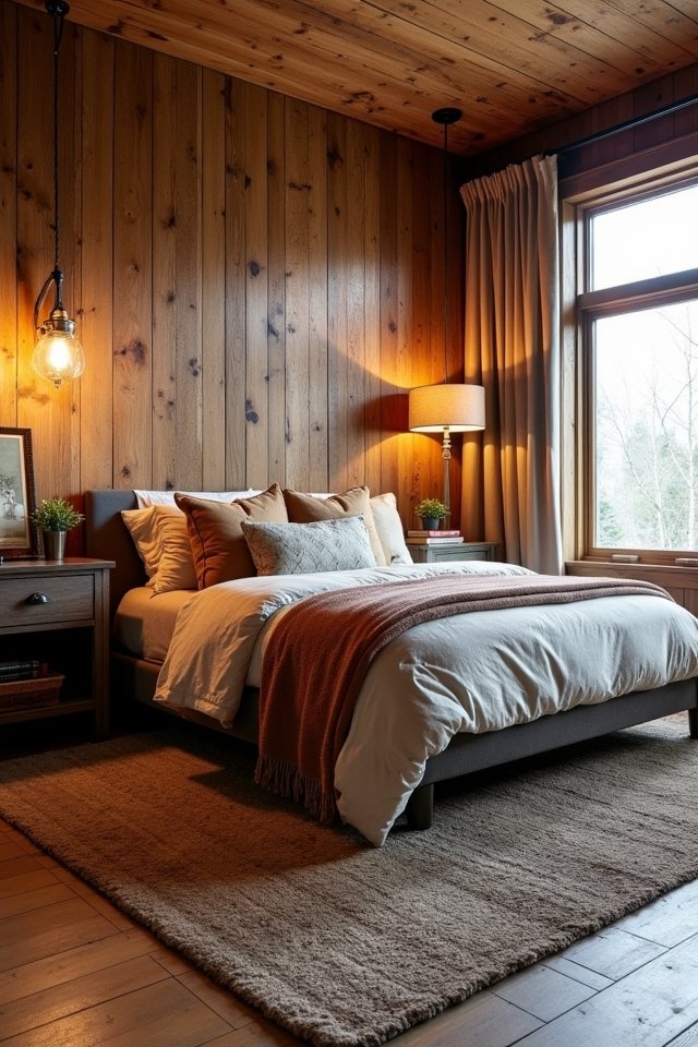 rustic cozy bedroom retreat