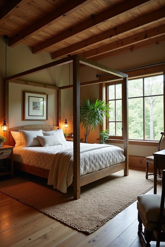 rustic cozy bedroom retreat