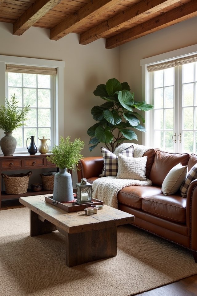 rustic cozy living room