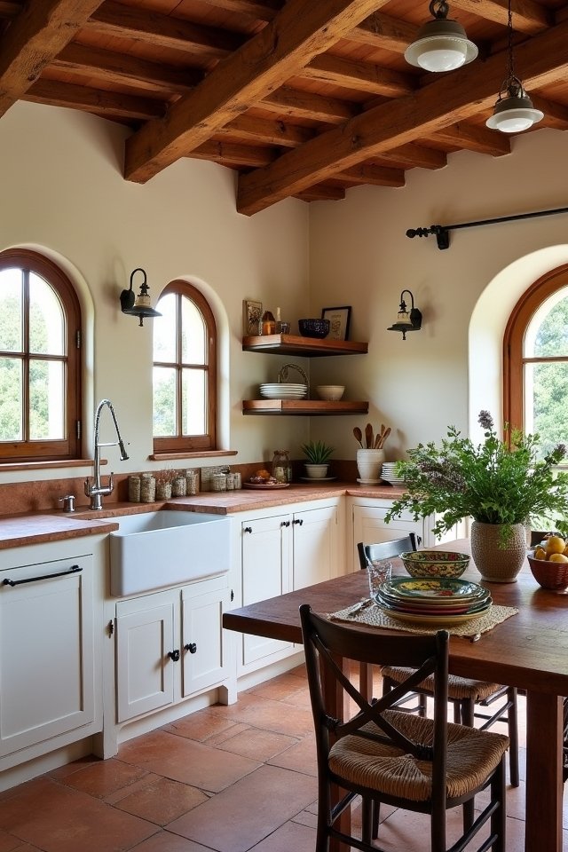 rustic elegance with beams