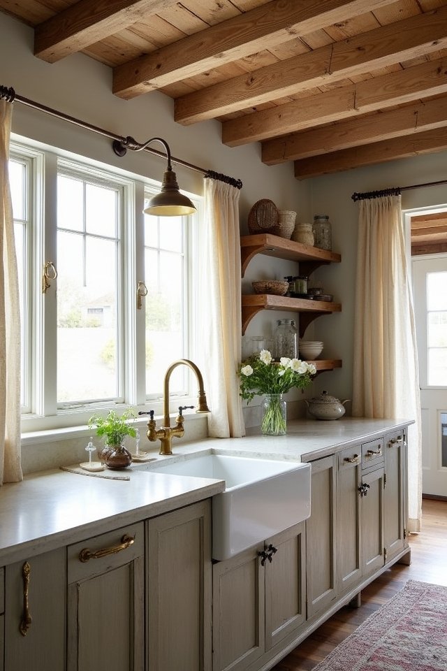 rustic farmhouse kitchen details