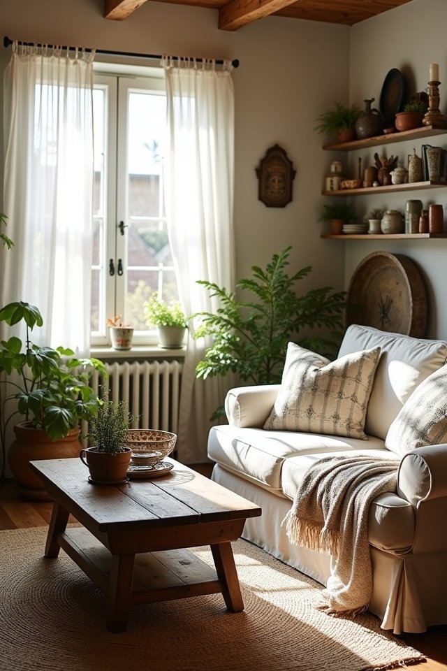 rustic farmhouse living room charm