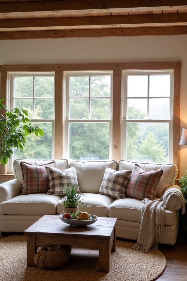 rustic farmhouse sofa charm